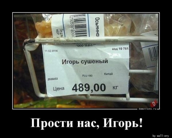 Демотиваторы в конце недели: «Фотография жены в бумажнике…» (18 шт)